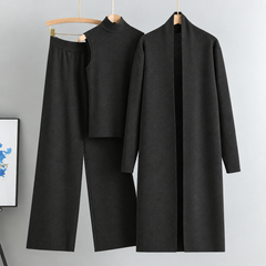 Long Gown Style 3-Pcs Winter Co-Ord Suit. WWTS-13