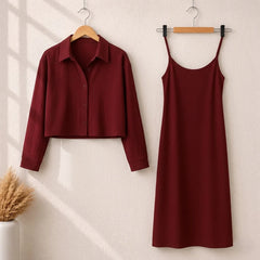 Korean Style Long Koti Maxi 2 Piece