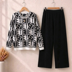 Alphabet Premium Quality Winter 2-Pcs Co-Ord Set. CWTS-43