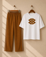 Casual Print Flapper Style 2-Pcs Summer Tracksuit For Her CWTS-02
