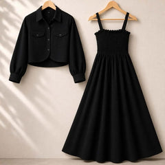 Luna Grace Midi Dress with Jacket