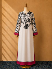 Monochrome Rose Kaftan MWTS-41