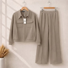 6 Pocket Style Premium Quality Winter 2-Pcs Tracksuit. CWTS-37