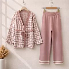 Belt Style Premium Quality Winter 2-Pcs Co-Ord Set. CWTS-34