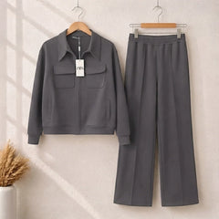 6 Pocket Style Premium Quality Winter 2-Pcs Tracksuit. CWTS-37