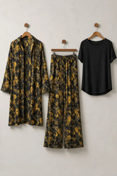 Trendy Floral Shrug 3 Piece