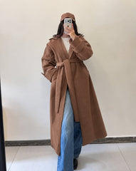 Seoul Style Belted Coat