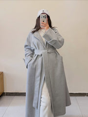 Seoul Style Belted Coat