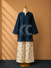 Teal Heart Style Casual Stitch 2 Piece