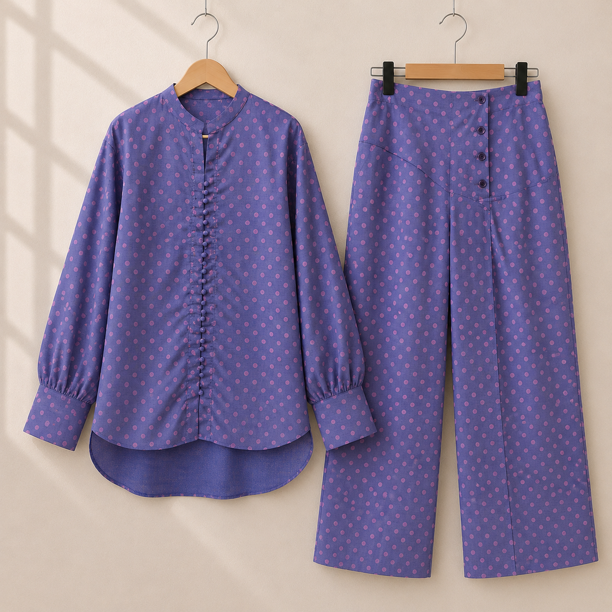 Elegant Polka Dot Co-Ord Set