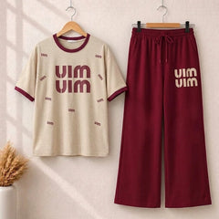UIM Style Western 2-Pcs Summer Tracksuit For Her MWTS-36