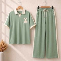 Little Bear Style Western 2-Pcs Summer Tracksuit For Her MWTS-34
