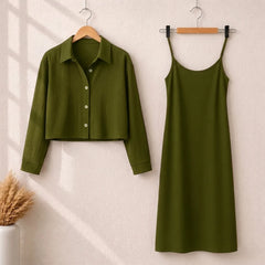Korean Style Long Koti Maxi 2 Piece