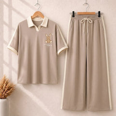 Little Bear Style Western 2-Pcs Summer Tracksuit For Her MWTS-34
