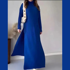 Trendy Roll Neck Style knit CoOrd Set