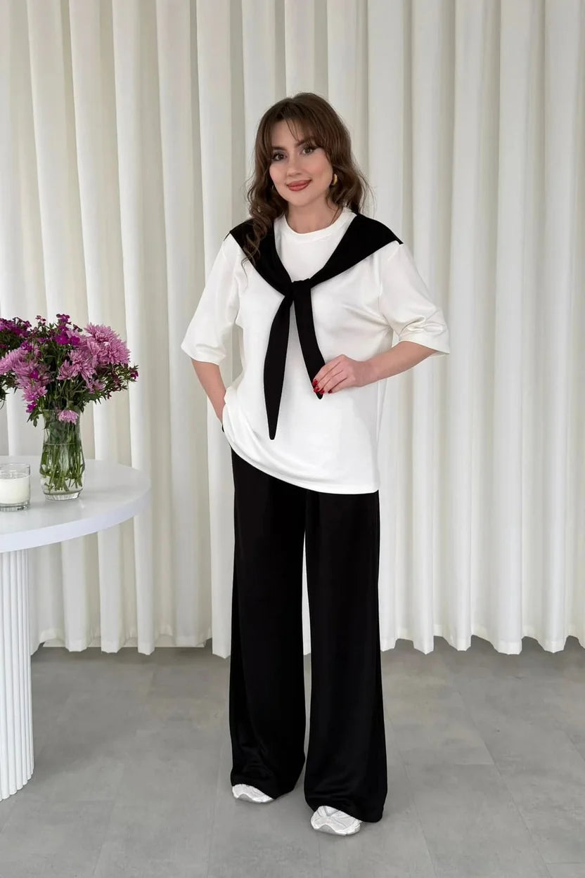 Ribbon Lounge Wear Set Her MWTS-37