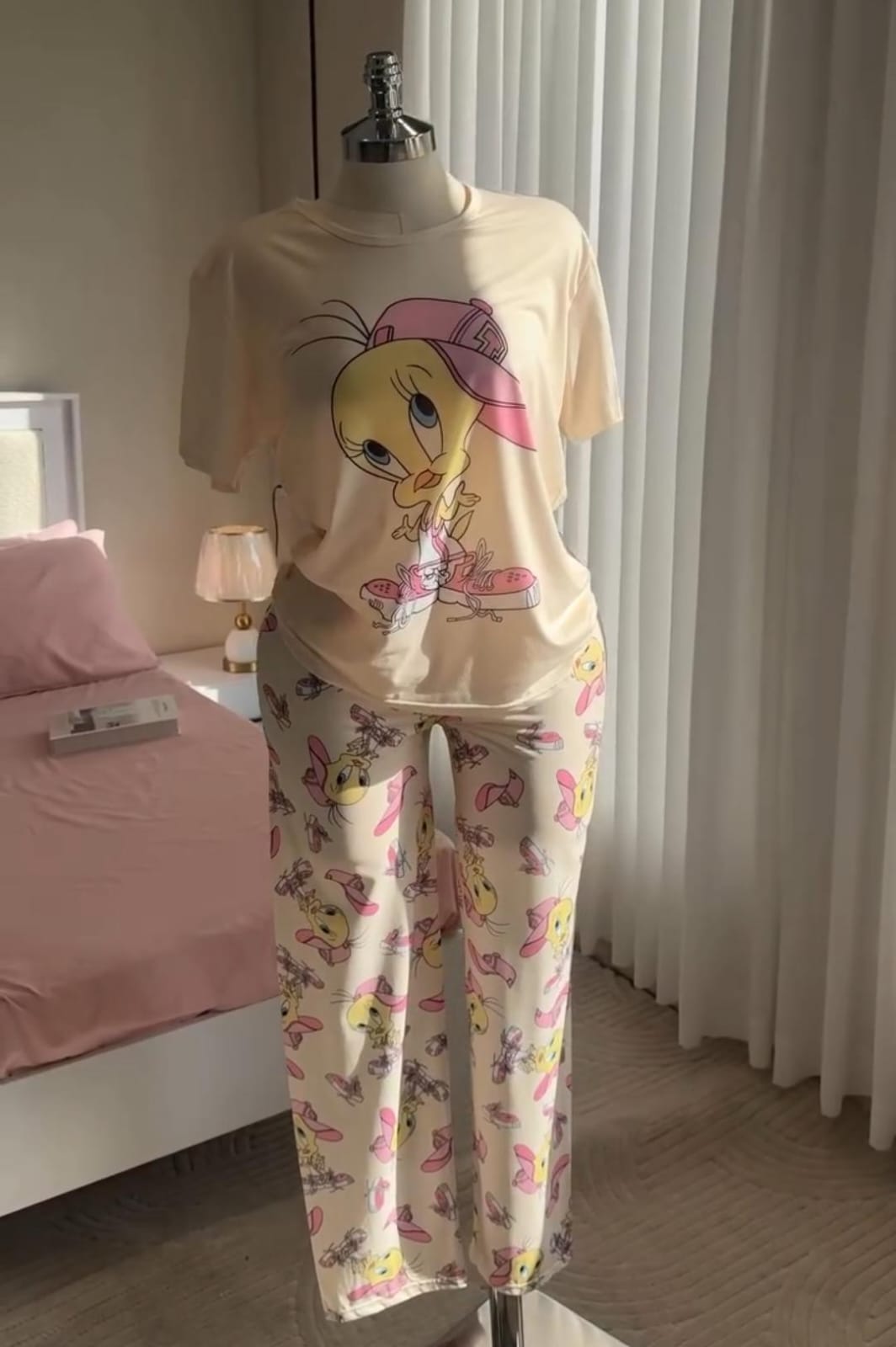 Tweety Bird Premium Soft Cotton 2-Piece Night Suit