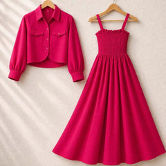 Luna Grace Midi Dress with Jacket