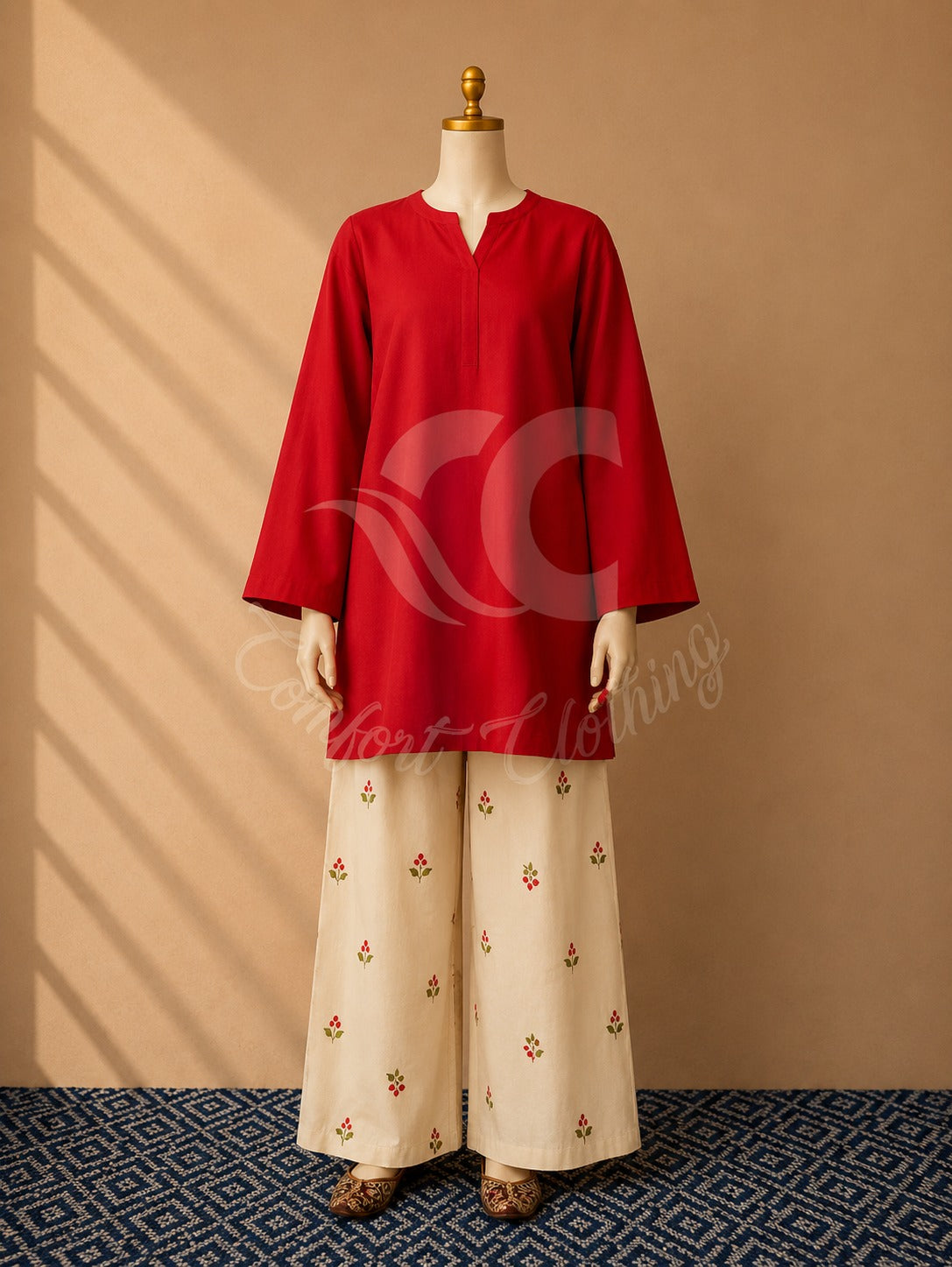 Cherry Trendy Embroidery 2piece MWTS-40