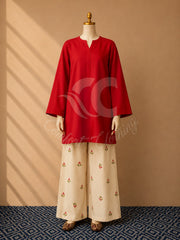 Cherry Trendy Embroidery 2piece MWTS-40