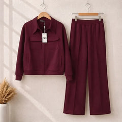 6 Pocket Style Premium Quality Winter 2-Pcs Tracksuit. CWTS-37