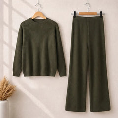 Rib Premium Quality Winter 2-Pcs Tracksuit. CWTS-36
