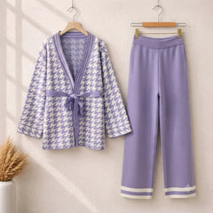 Belt Style Premium Quality Winter 2-Pcs Co-Ord Set. CWTS-34