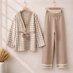 Belt Style Premium Quality Winter 2-Pcs Co-Ord Set. CWTS-34
