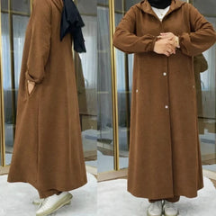Long Button Hoodie Style 2-Pcs Winter Co-Ord Set. WWTS-18