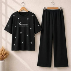 Bow Style Western 2-Pcs Summer Tracksuit For Her MWTS-37