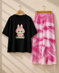 Labubu Print Women 2 Piece Dryfit Tracksuit For Her