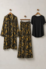 Trendy Floral Shrug 3 Piece