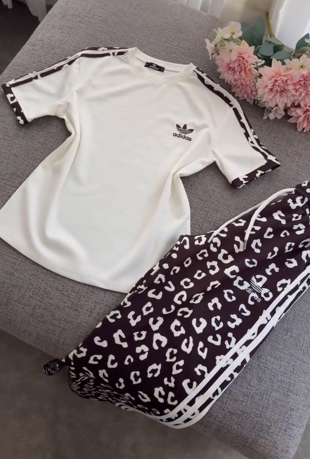 Leopard Print Casual 2-Piece Co-Ord Set
