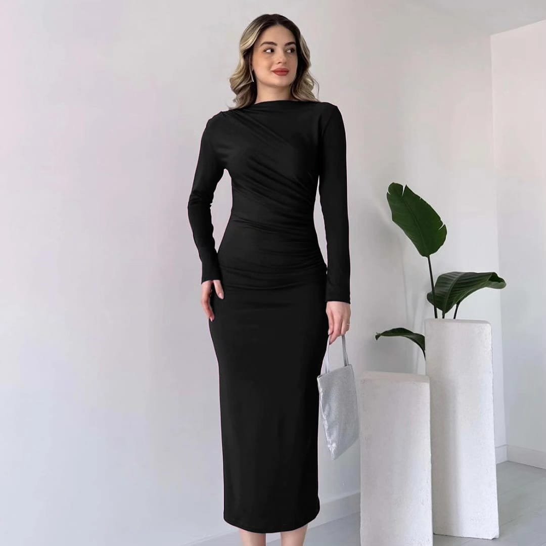 Long body fit dresses best sale