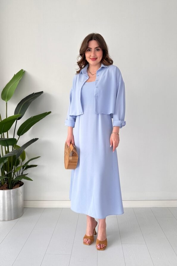 gomlek elbise takim bebe mavi elbise modelleri mazibutik elbise 58729 15 O