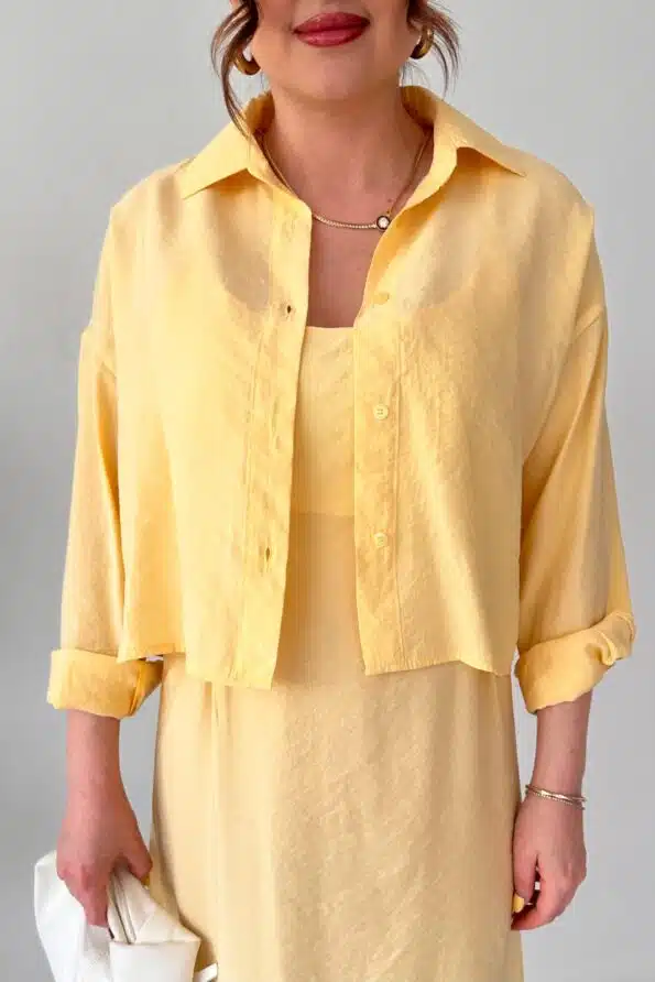 gomlek elbise takim sari elbise modelleri mazibutik elbise 58581 15 O