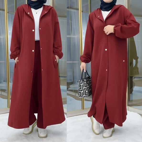 Modest Elegance in Maroon