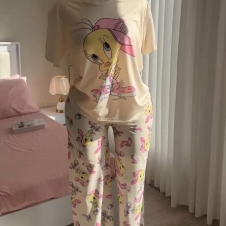 Premium Soft Cotton 2-Piece Night Suit